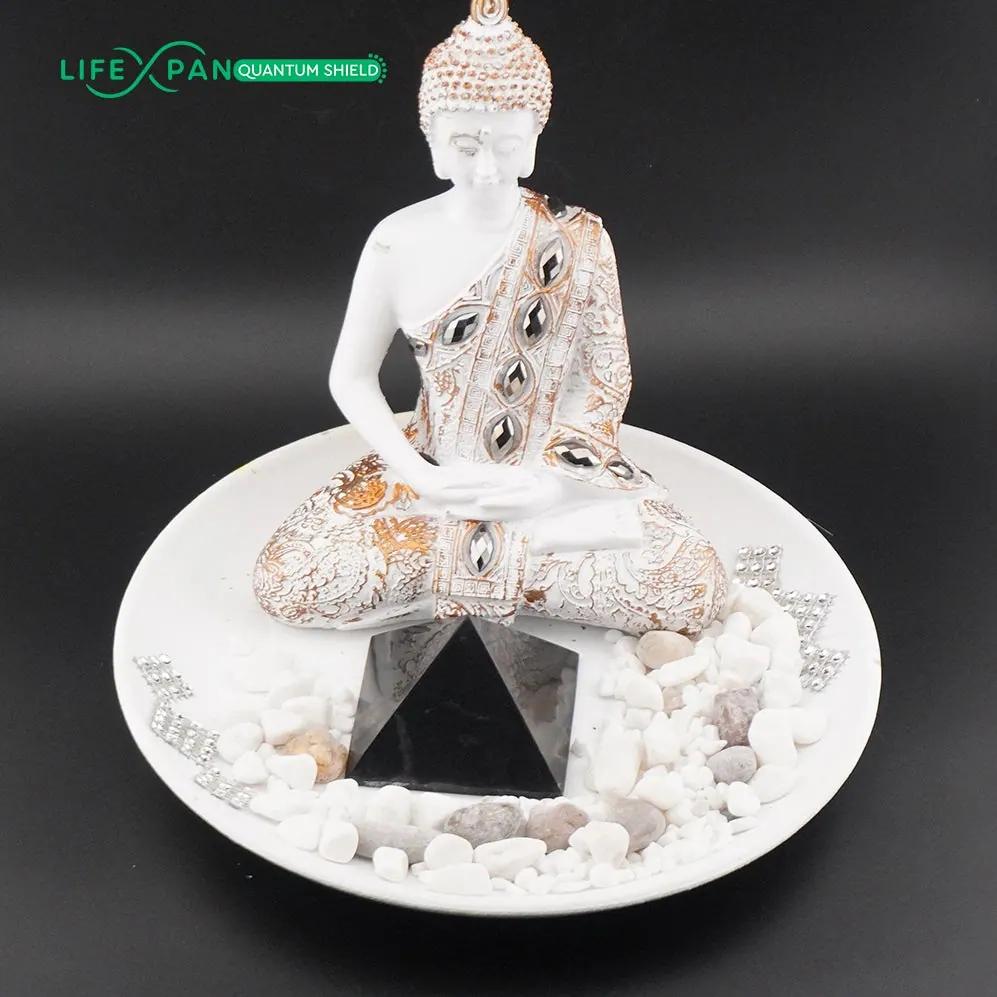 Super Pack x2 Shungite Pyramide 60mm Polie + Pendentif Fleur de Vie + x2 Protection Mob (photo 7)