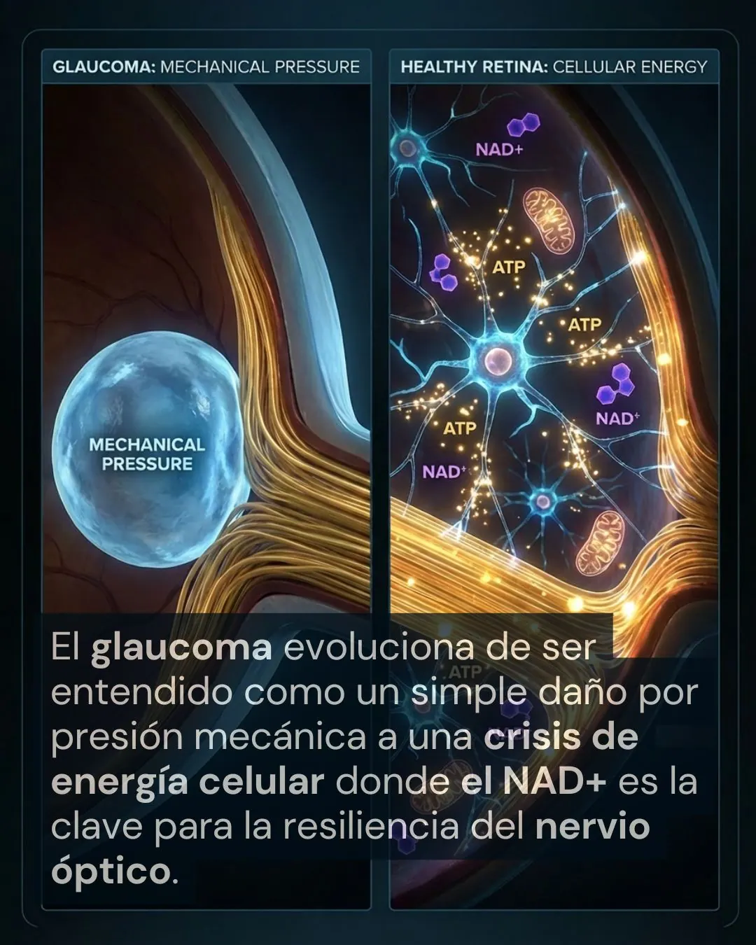 Le NAD+ et la prévention du glaucome