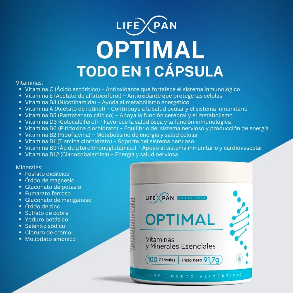 Combo Longévité LifeXpan® [ NR Puro 60 + Magnésium Bisglycinate + Optimal] Augmente le NAD+, V (photo 4)